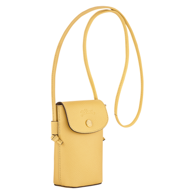Épure Phone case with leather lace, Yellow Chick
