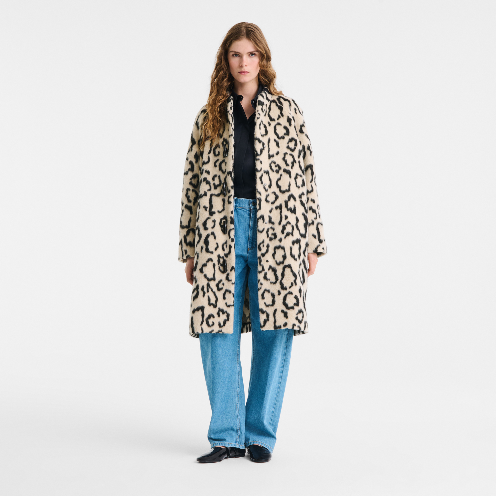 null Coat, Black/Beige