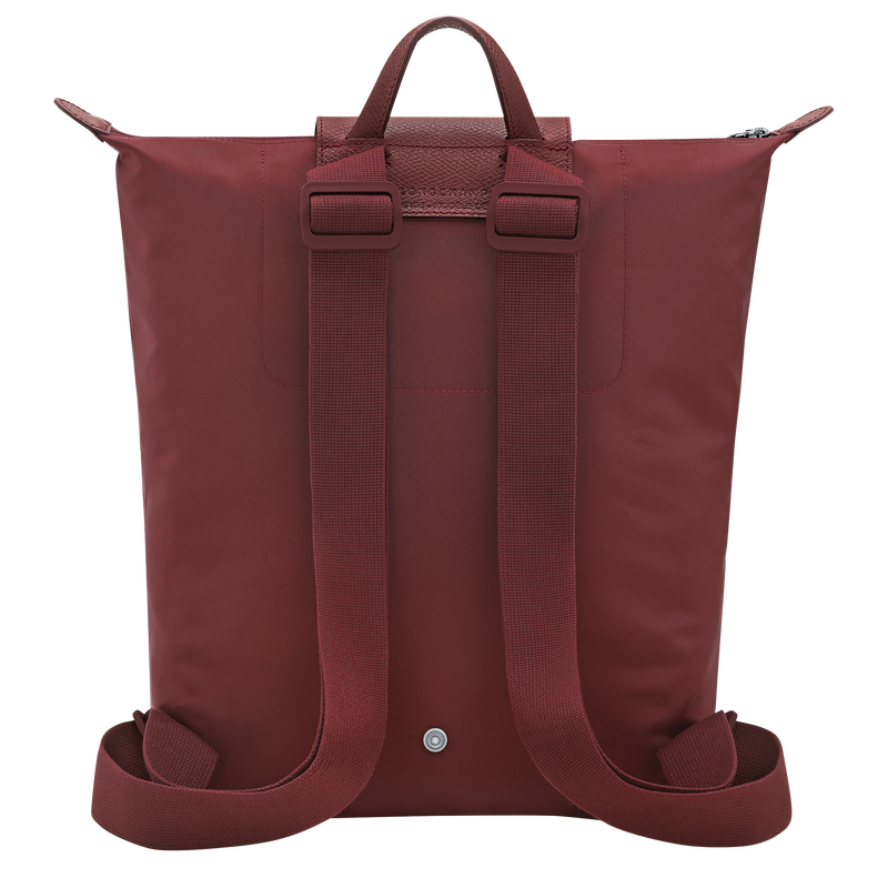 Le Pliage One M Backpack , Burgundy - Canvas  - View 3 of  6