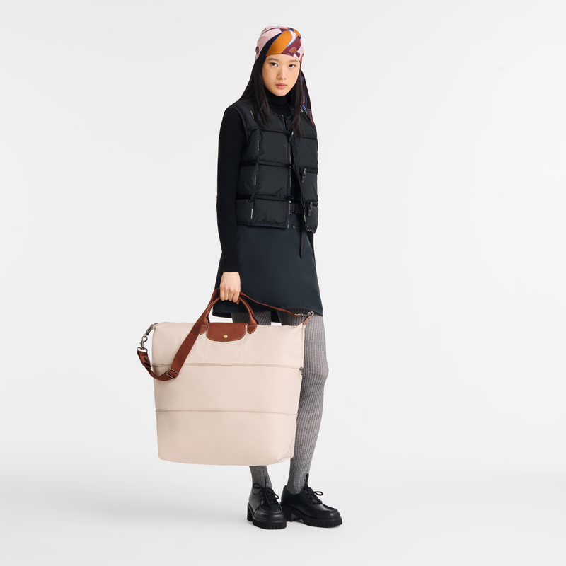 Le Pliage Original Travel bag expandable , Paper - Recycled canvas  - View 2 of  8