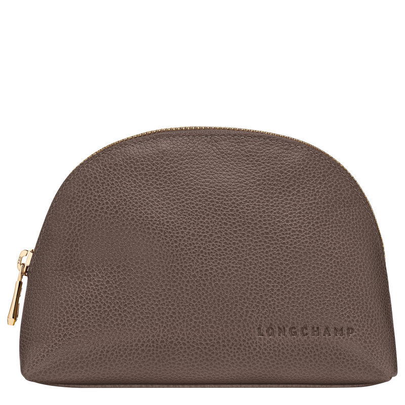 Le Foulonn&eacute; Pouch , Taupe - Leather  - View 1 of  2