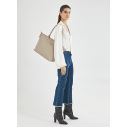Le Pliage City L Tote bag , Sand - Canvas
