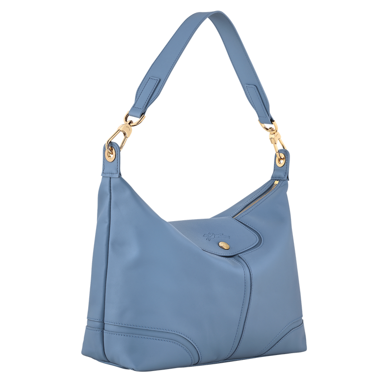 Le Pliage Xtra L Shoulder bag , Slate - Leather  - View 3 of  6