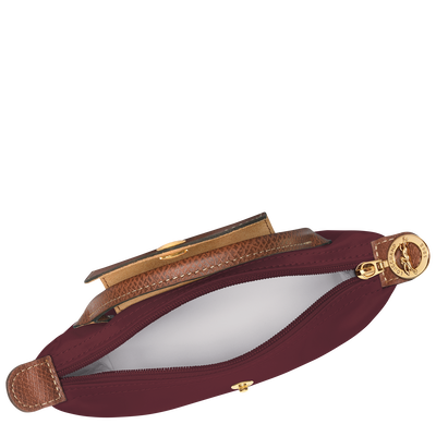 Le Pliage Original Pouch with handle, Burgundy