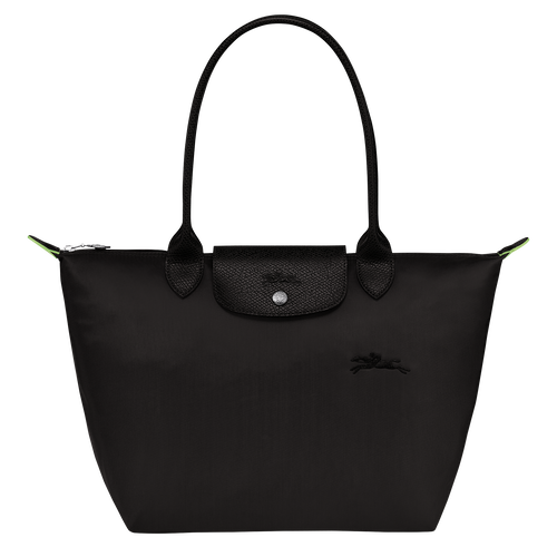 Le Pliage Green M Tote bag , Black - Recycled canvas - View 1 of  7