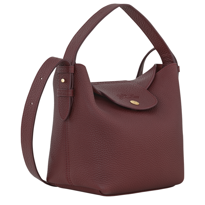 Le Cadence S Bucket bag , Burgundy - Leather  - View 2 of  5