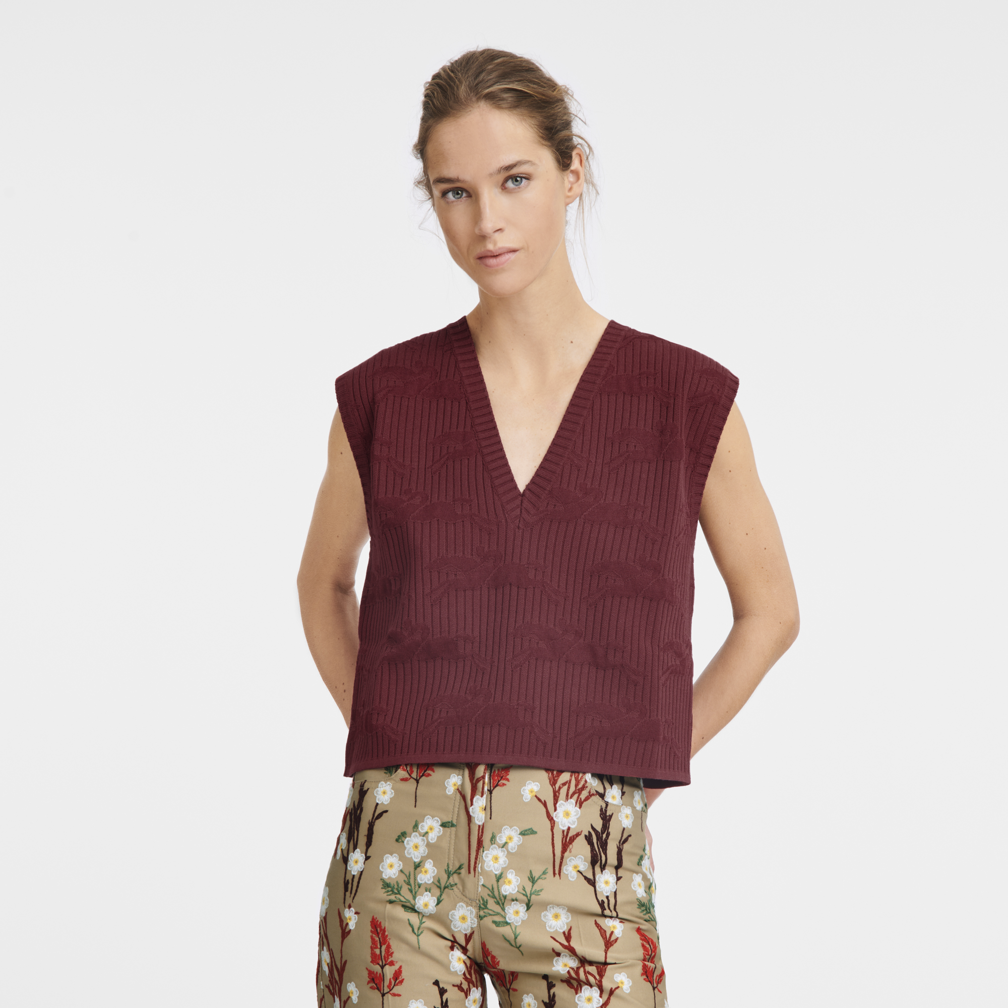 Sleeveless sweater, Sienna - View 2 of
3 - zoom in null Sleeveless sweater, Sienna