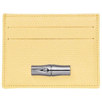 Le Roseau Card holder , Yellow Chick - Leather
