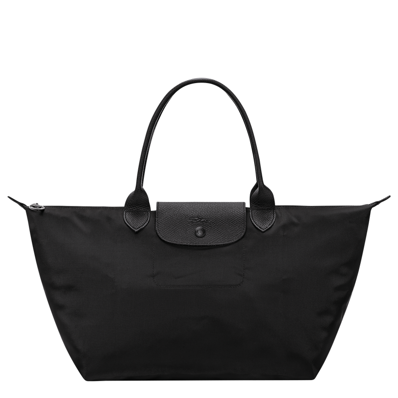 Le Pliage One L Handbag , Black - Recycled canvas  - View 1 of  8