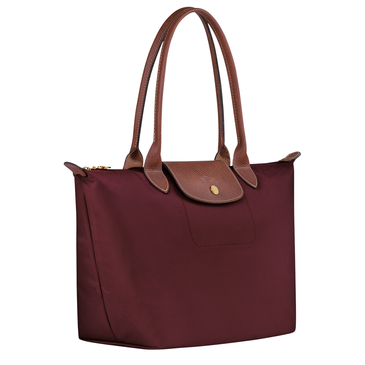Le Pliage Original M Tote bag Burgundy - Recycled canvas | Longchamp TH