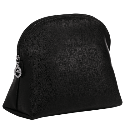 Le Foulonné Toiletry case , Black - Leather