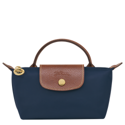 Le Pliage Original Pouch with handle Navy - Recycled canvas (34175089P68)