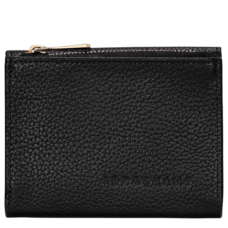 Le Foulonn&eacute; Compact wallet , Black - Leather  - View 1 of  3