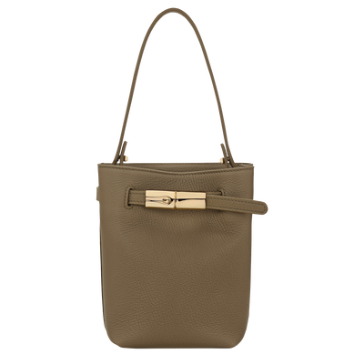 Le Smart XS Bucket bag , Olive - Leather