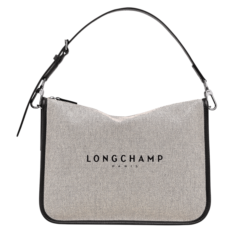 Essential L Hobo bag , Ecru - Canvas  - View 1 of  5