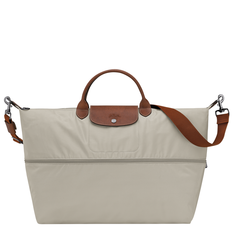 Le Pliage Original Travel bag expandable , Pebble - Recycled canvas  - View 4 of  7