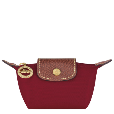 Le Pliage Original Coin purse , Red - Recycled canvas