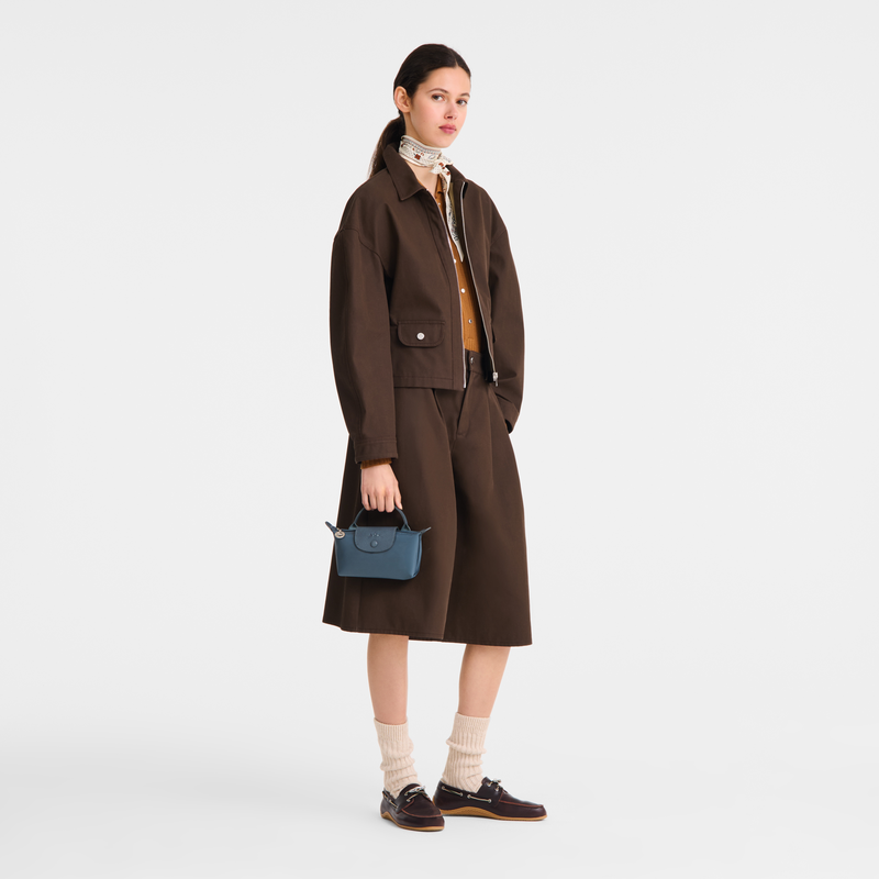 Le Pliage One Pouch , Anthracite - Canvas  - View 2 of  6