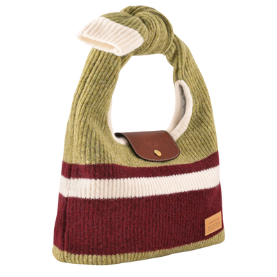 Le Pliage Collection Shoulder bag M, Pistachio/Burgundy