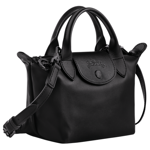 Le Pliage Xtra XS Handbag , Black - Leather - View 3 of  6
