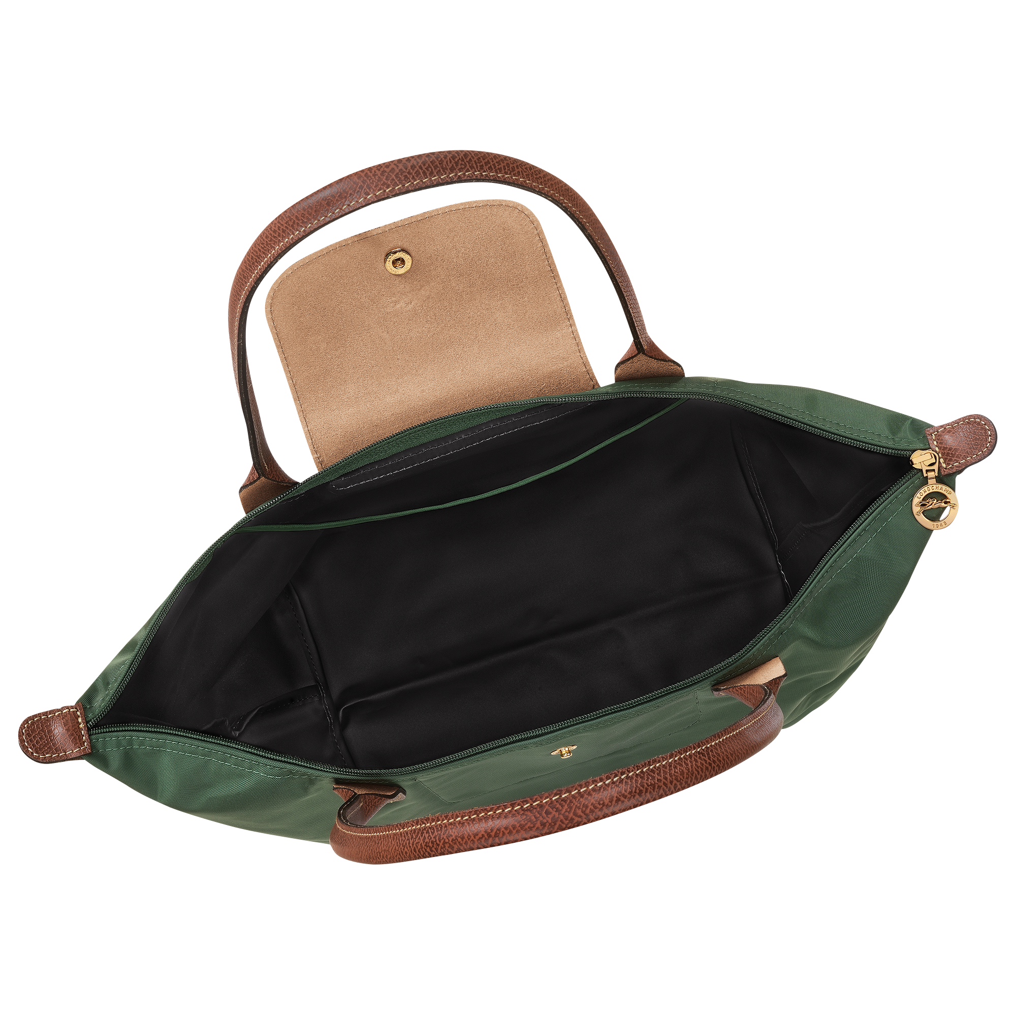 Tote bag L, British Green - View 5 of 
        7 - zoom in Le Pliage Original Tote bag L, British Green