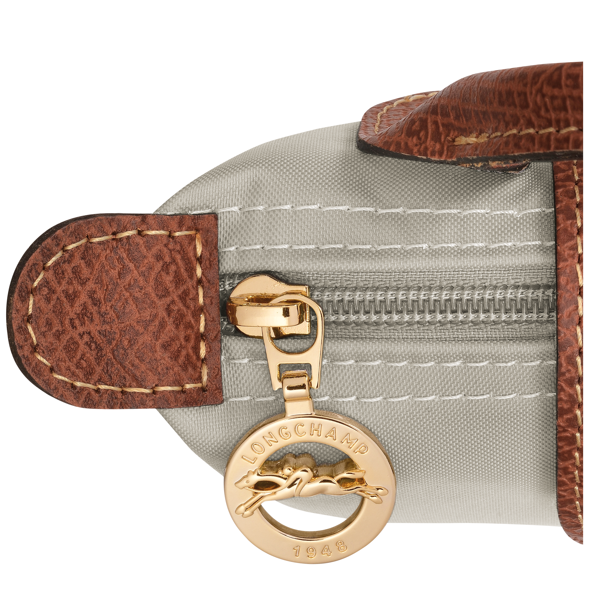 Le Pliage Original Pouch with handle, Pebble