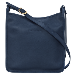 Le Foulonné M Crossbody bag , Navy - Leather