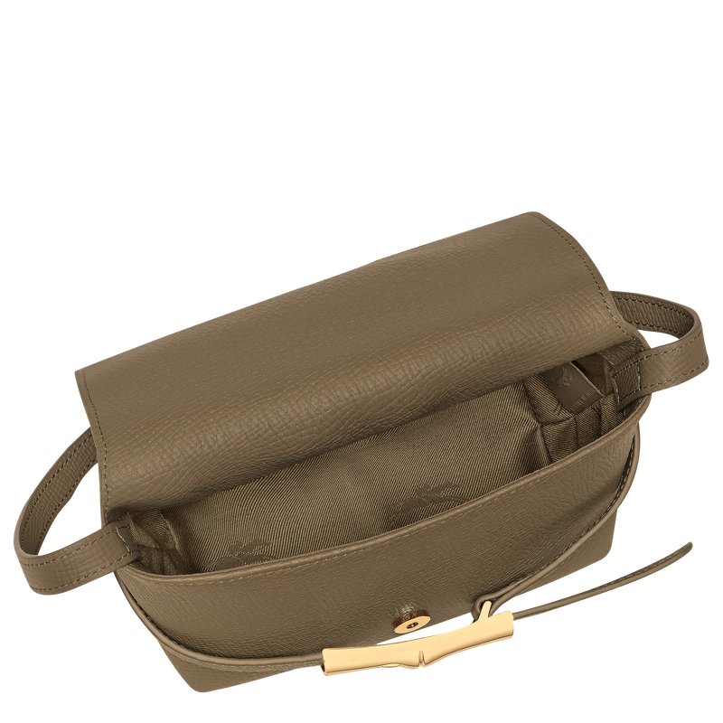 Le Smart S Crossbody bag , Olive - Leather  - View 4 of  5