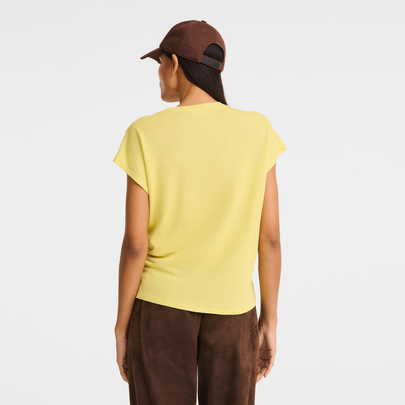 Top , Lime - Crepe jersey  - View 3 of  3