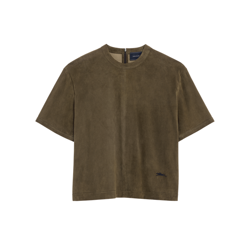 Short leather top , Khaki - Leather  - View 1 of  5