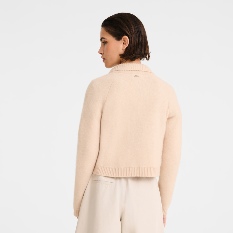 Cardigan , Beige - Knit  - View 4 of  5