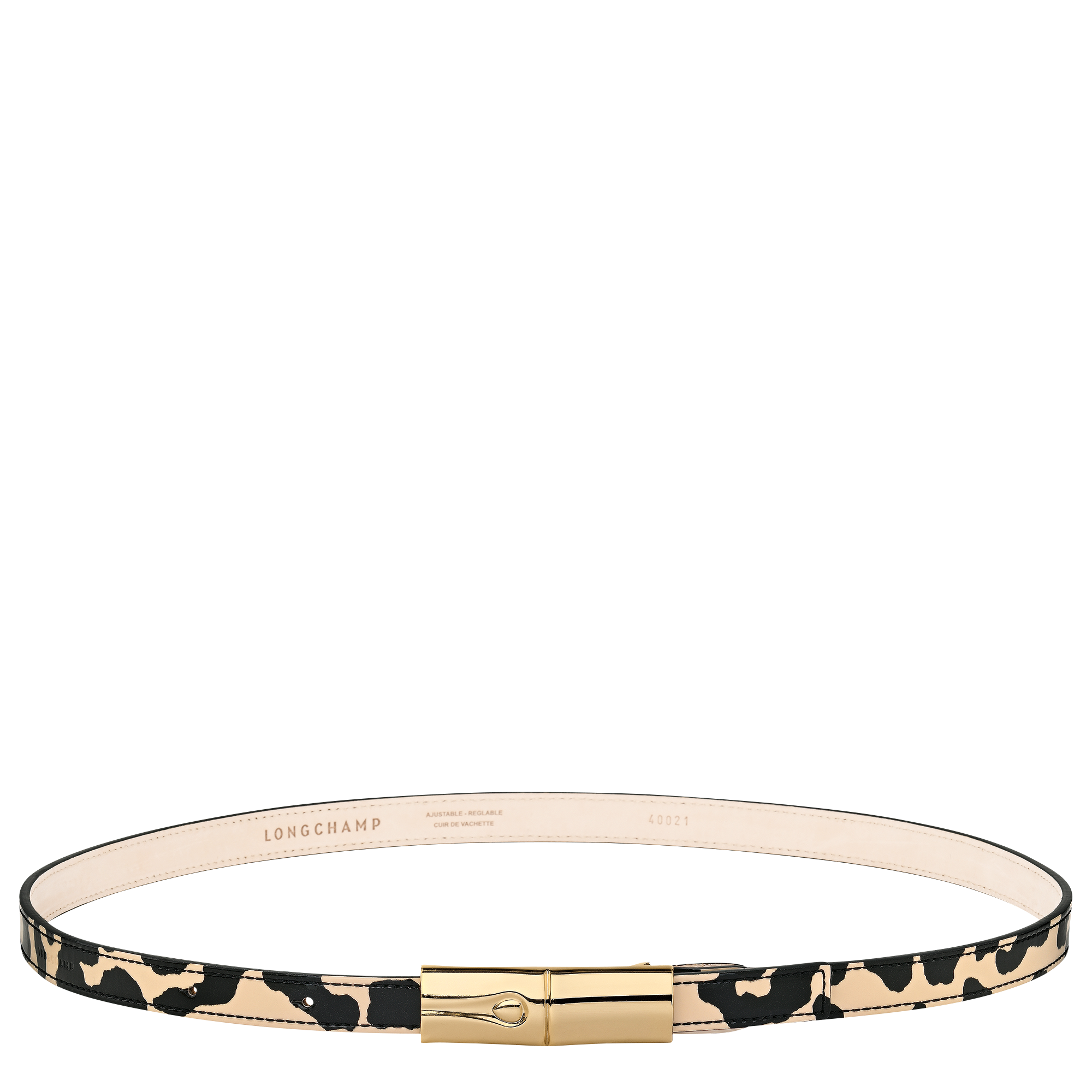 Le Roseau Ladies' belt, Black/Beige