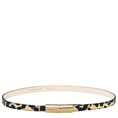 Le Roseau Ladies' belt, Black/Beige