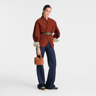 Le Roseau XS Handbag , Bark - Leather