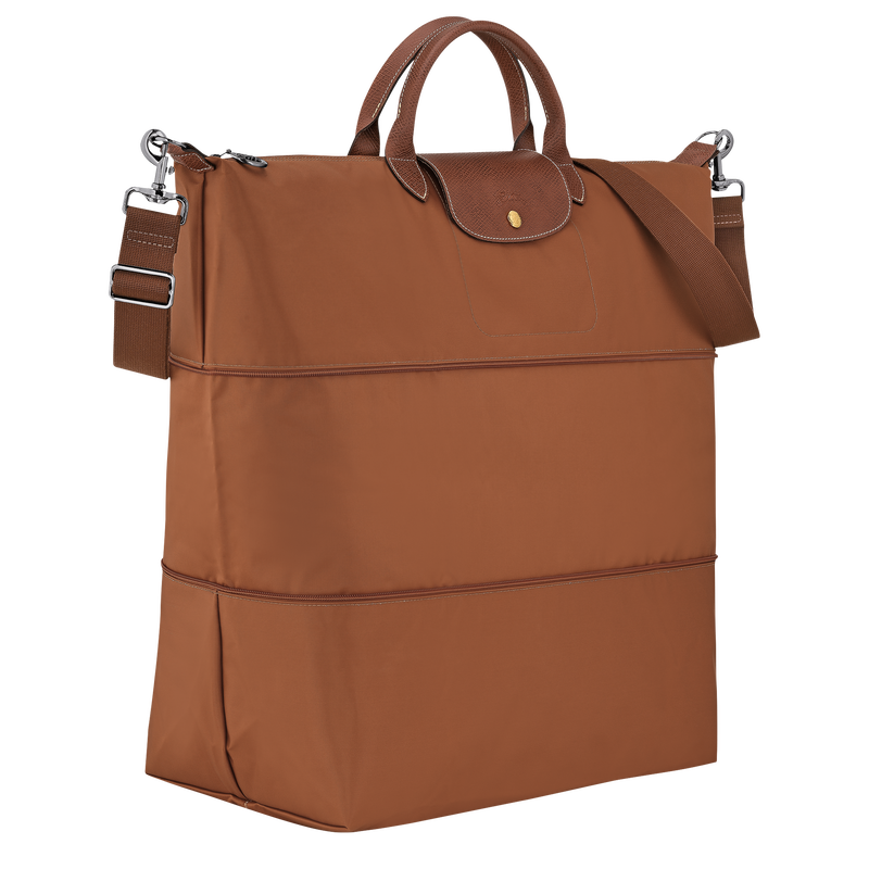 Le Pliage Original Travel bag expandable , Cognac - Recycled canvas  - View 2 of  7