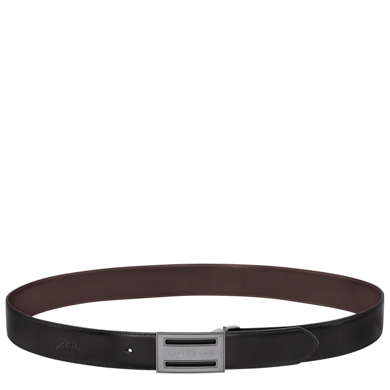 Delta Box Men's belt , Black/Mocha - Leather  - View 1 of  5