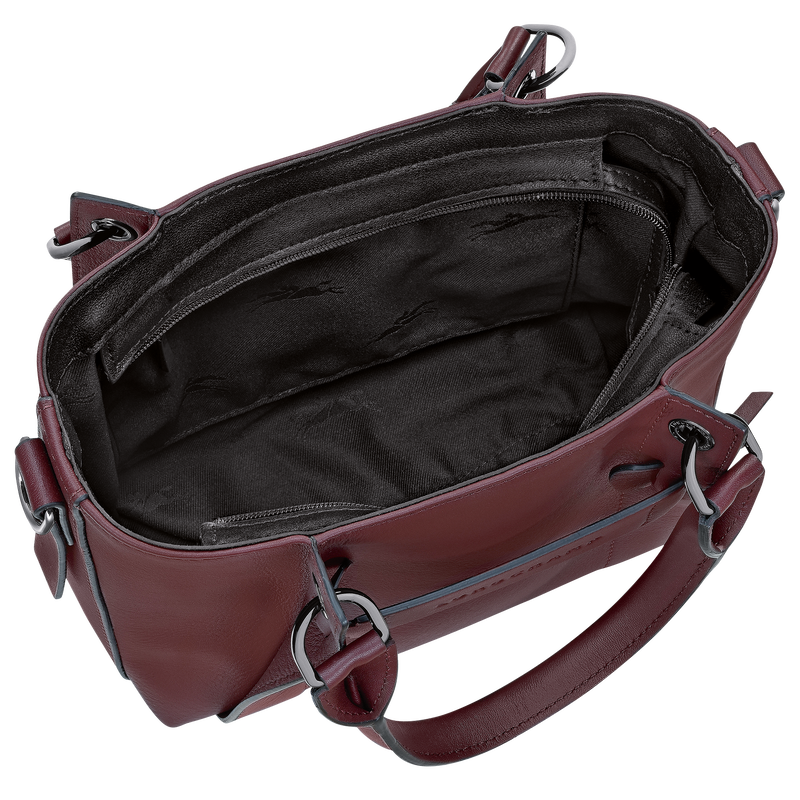 Longchamp 3D S Handbag , Burgundy - Leather  - View 5 of  5