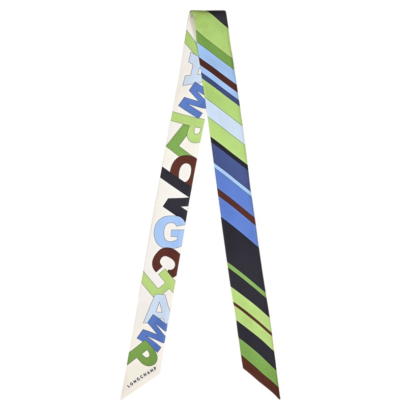 L'Arc-en-ciel Headband , Navy - Silk  - View 1 of  1