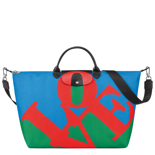 Longchamp x Robert Indiana Travel bag , Red - Canvas - View 1 of  6