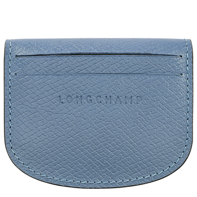 &Eacute;pure Card holder , Slate - Leather