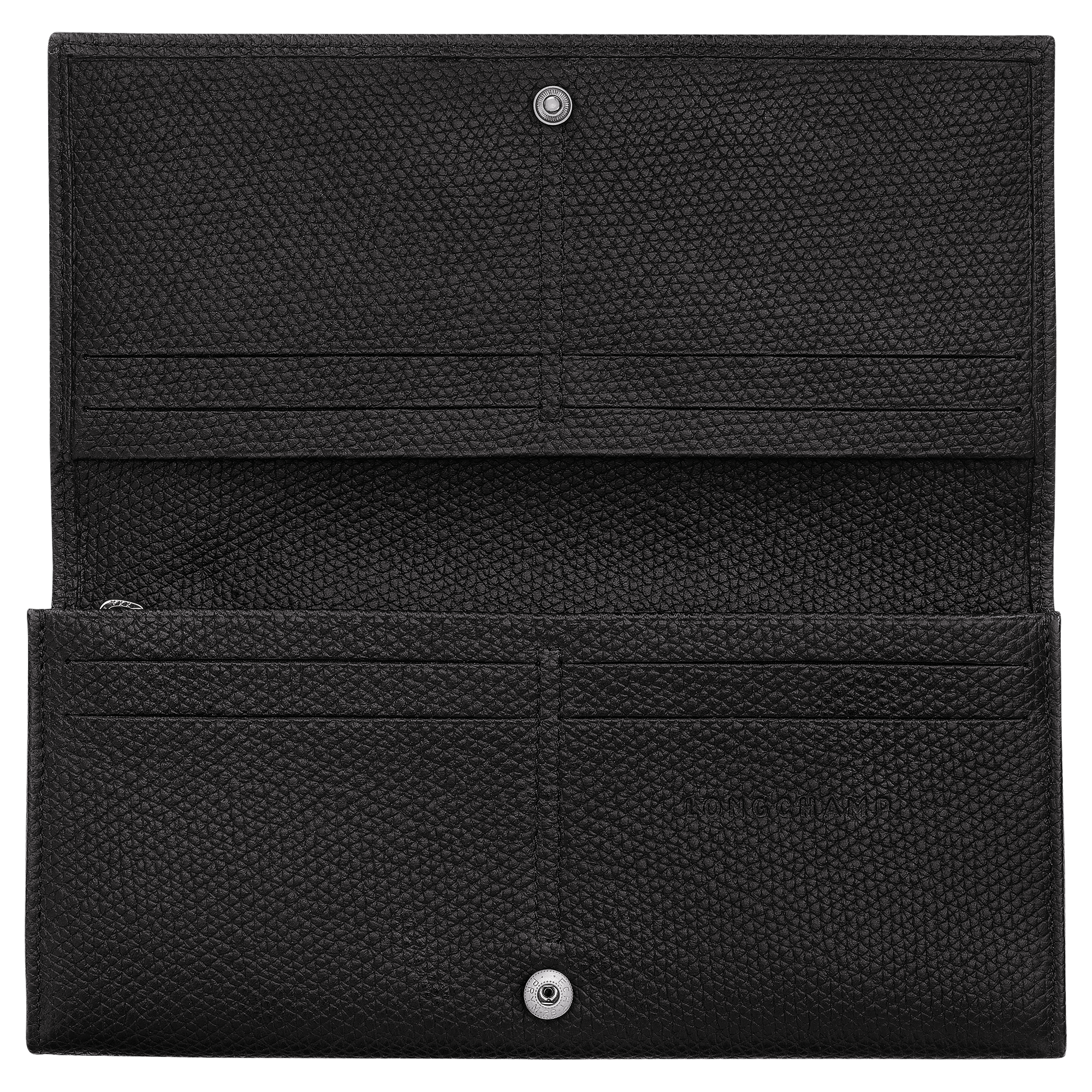 Le Roseau Long continental wallet, Black