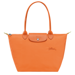 Le Pliage Green M Tote bag , Orange - Recycled canvas