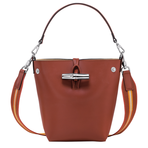 Roseau XS Bucket bag , Mahogany - Leather - View 1 of  5