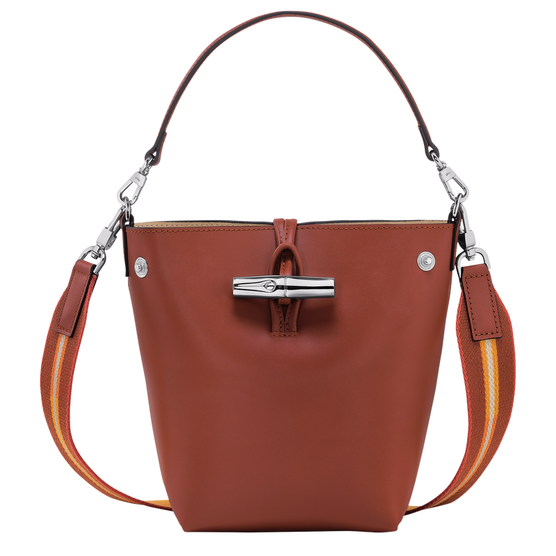 Roseau XS Bucket bag , Mahogany - Leather  - View 1 of  5