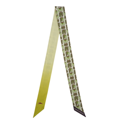 Origami Le Pliage Headband , Kiwi Green - Silk