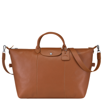 Le Foulonn&eacute; L Travel bag , Caramel - Leather