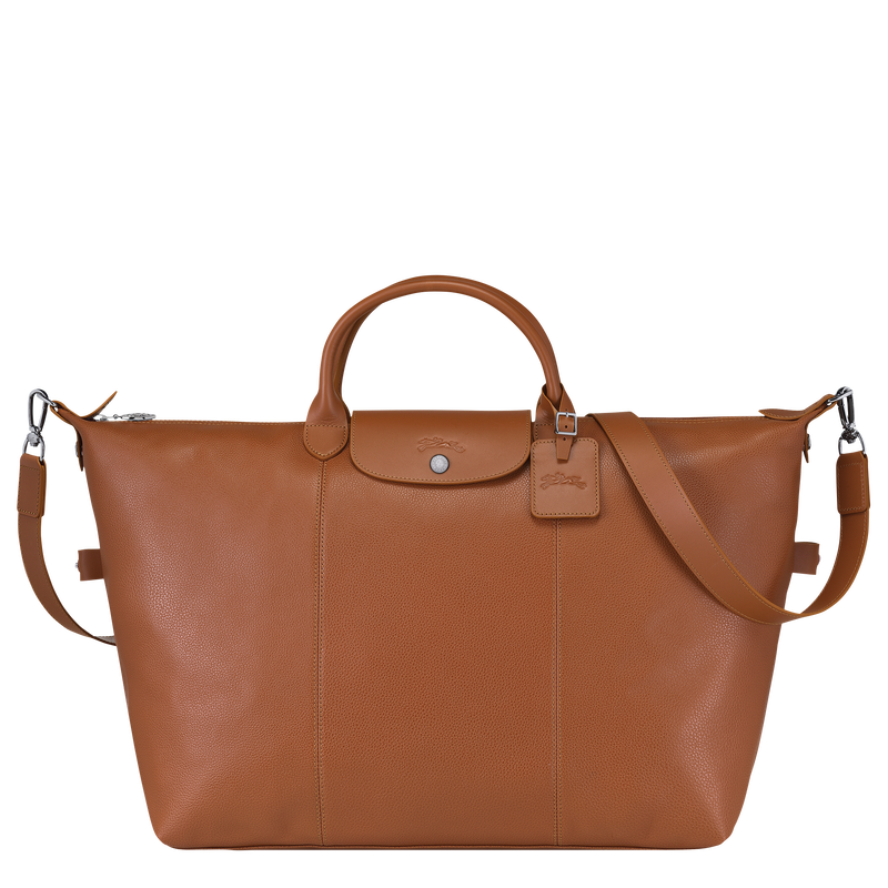 Le Foulonn&eacute; L Travel bag , Caramel - Leather  - View 1 of  4