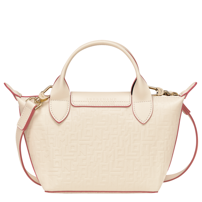 Top handle bag XS Le Pliage Cuir LGP Ecru (L1500HYN037) Longchamp TH