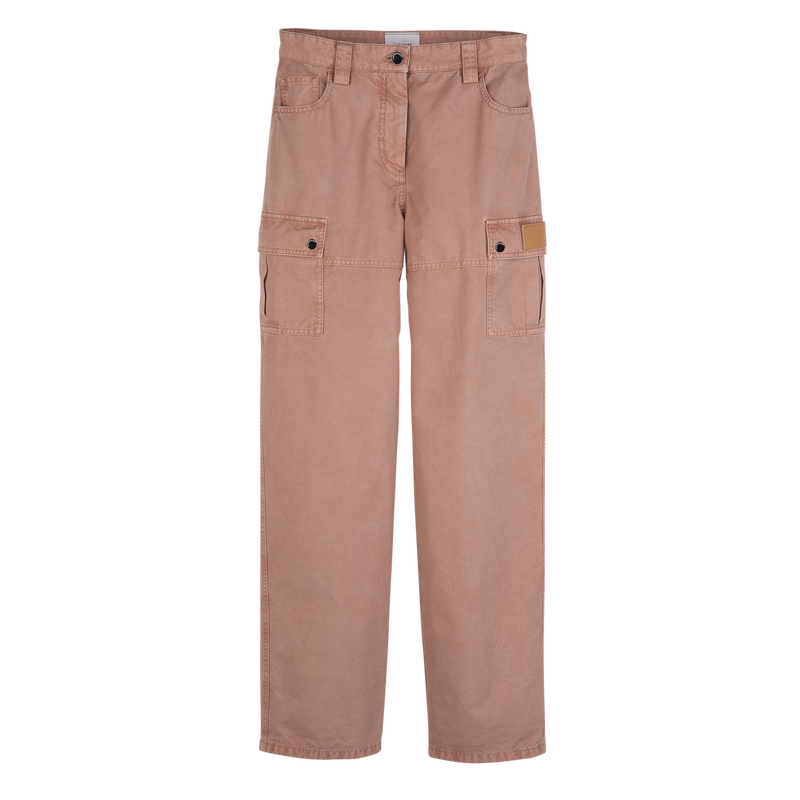 Trousers , Pink Tea - Overdyed cotton  - View 1 of  5
