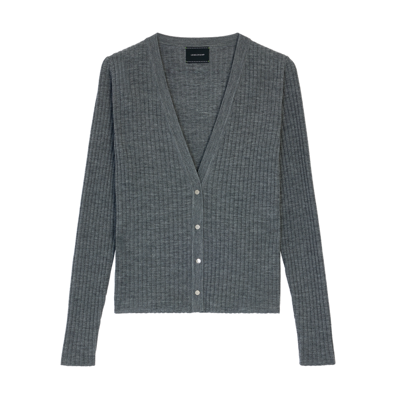 Cardigan , Grey - Knit  - View 1 of  5